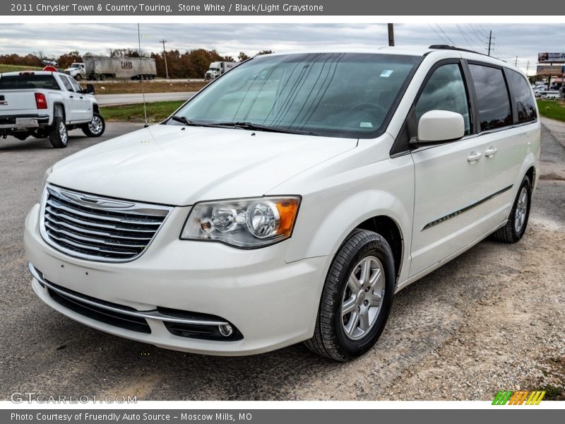 Stone White / Black/Light Graystone 2011 Chrysler Town & Country Touring