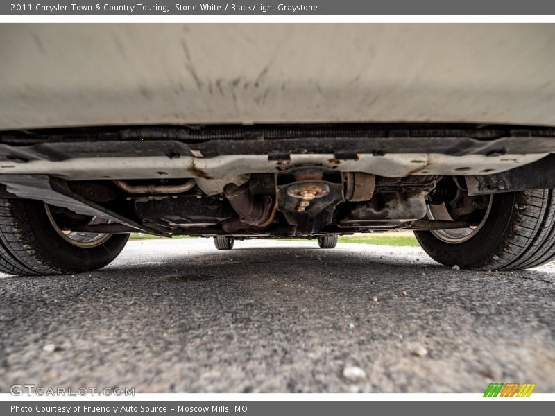 Stone White / Black/Light Graystone 2011 Chrysler Town & Country Touring