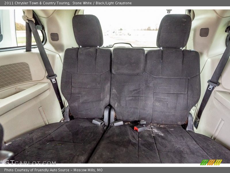 Stone White / Black/Light Graystone 2011 Chrysler Town & Country Touring