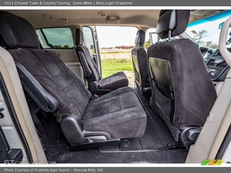 Stone White / Black/Light Graystone 2011 Chrysler Town & Country Touring