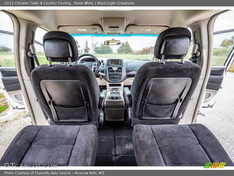 Stone White / Black/Light Graystone 2011 Chrysler Town & Country Touring