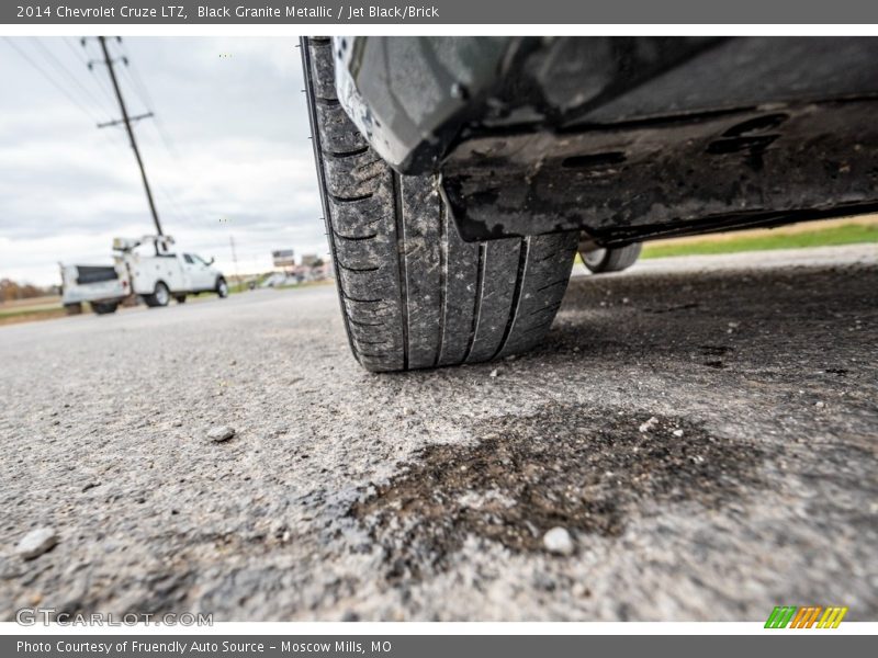 Black Granite Metallic / Jet Black/Brick 2014 Chevrolet Cruze LTZ