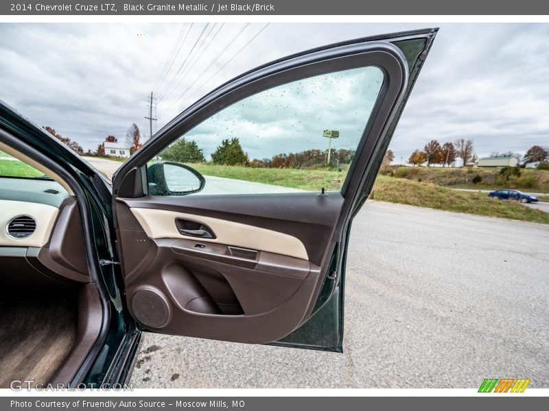 Black Granite Metallic / Jet Black/Brick 2014 Chevrolet Cruze LTZ