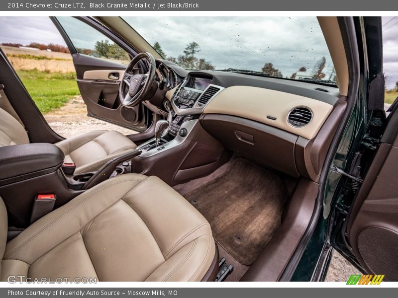 Black Granite Metallic / Jet Black/Brick 2014 Chevrolet Cruze LTZ