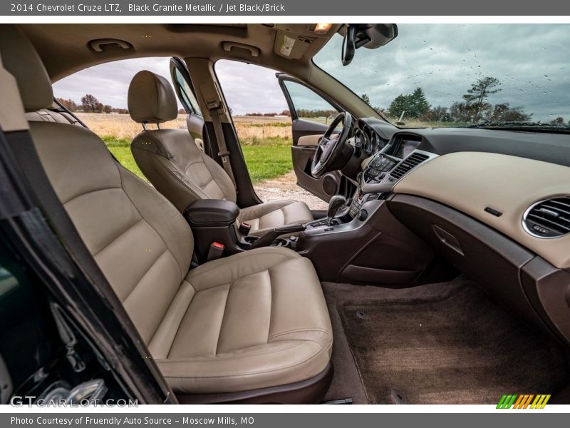 Black Granite Metallic / Jet Black/Brick 2014 Chevrolet Cruze LTZ