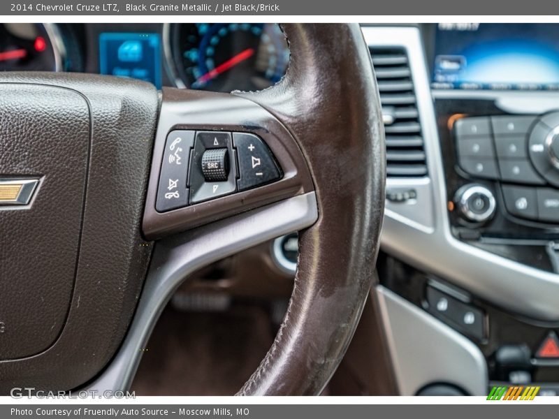 Black Granite Metallic / Jet Black/Brick 2014 Chevrolet Cruze LTZ