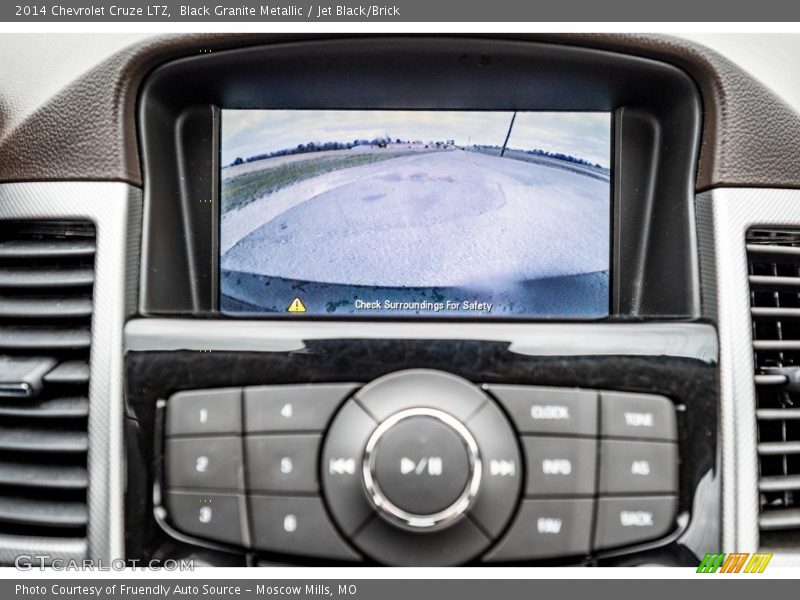 Black Granite Metallic / Jet Black/Brick 2014 Chevrolet Cruze LTZ