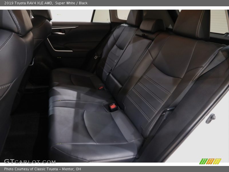 Super White / Black 2019 Toyota RAV4 XLE AWD