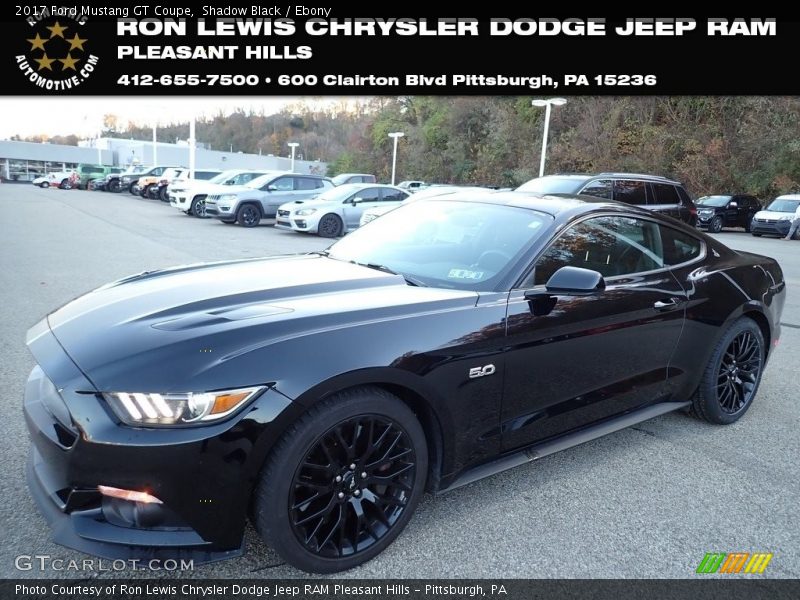 Shadow Black / Ebony 2017 Ford Mustang GT Coupe