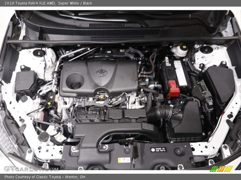 Super White / Black 2019 Toyota RAV4 XLE AWD