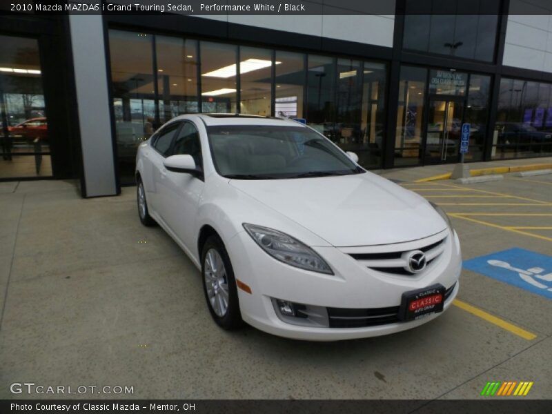 Performance White / Black 2010 Mazda MAZDA6 i Grand Touring Sedan