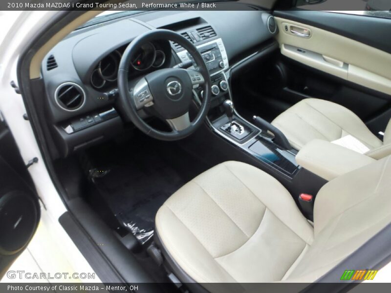 Performance White / Black 2010 Mazda MAZDA6 i Grand Touring Sedan