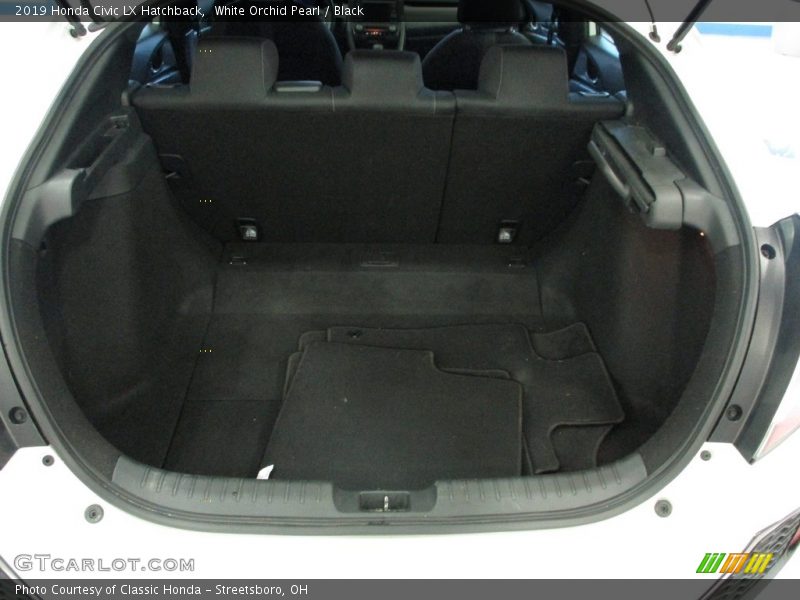 White Orchid Pearl / Black 2019 Honda Civic LX Hatchback