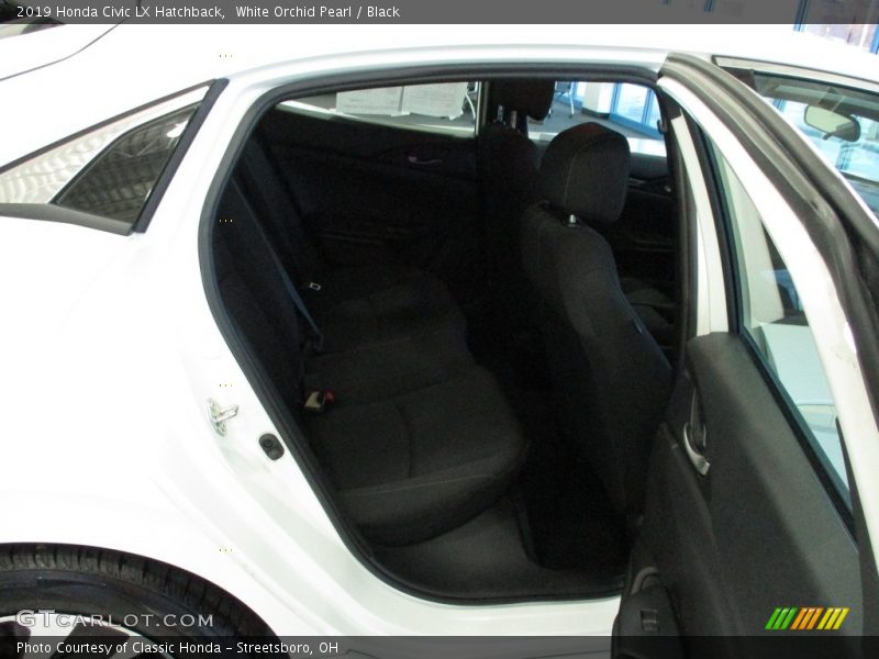 White Orchid Pearl / Black 2019 Honda Civic LX Hatchback