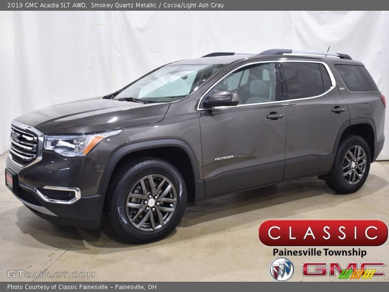 Smokey Quartz Metallic / Cocoa/Light Ash Gray 2019 GMC Acadia SLT AWD