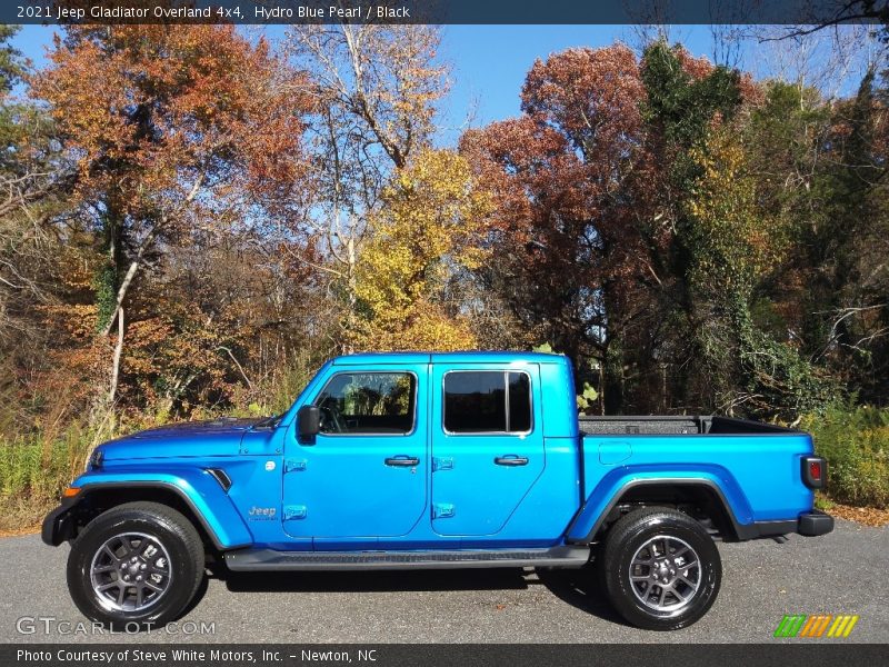 Hydro Blue Pearl / Black 2021 Jeep Gladiator Overland 4x4