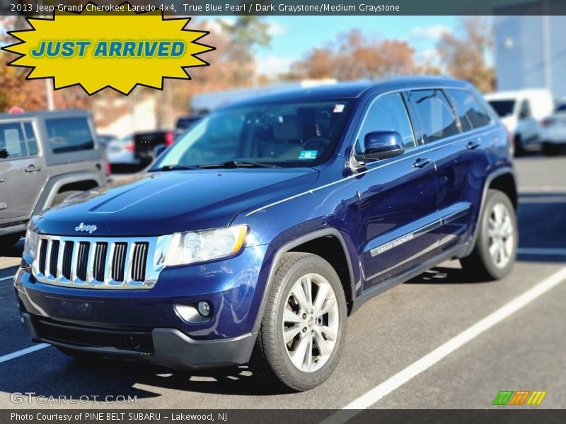 True Blue Pearl / Dark Graystone/Medium Graystone 2013 Jeep Grand Cherokee Laredo 4x4