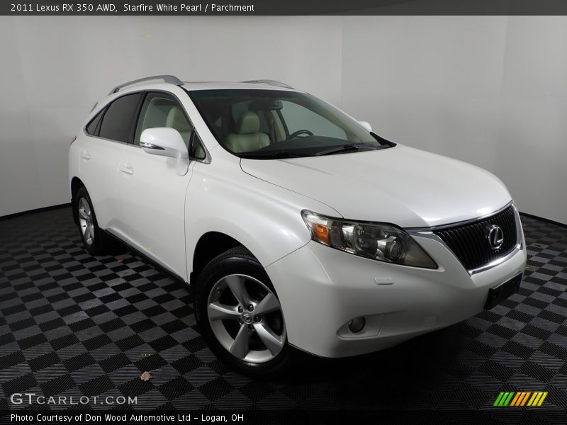 Starfire White Pearl / Parchment 2011 Lexus RX 350 AWD