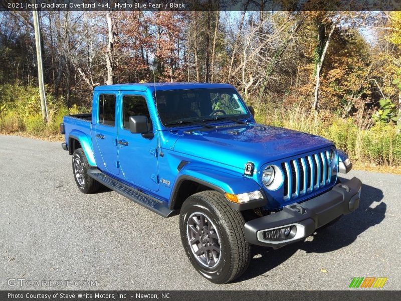 Hydro Blue Pearl / Black 2021 Jeep Gladiator Overland 4x4