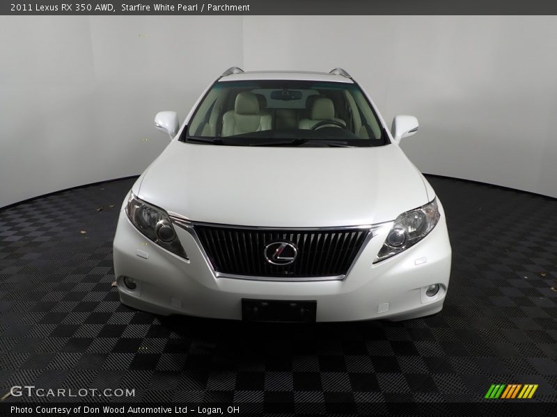 Starfire White Pearl / Parchment 2011 Lexus RX 350 AWD