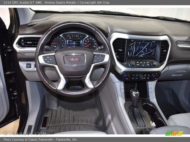 Smokey Quartz Metallic / Cocoa/Light Ash Gray 2019 GMC Acadia SLT AWD