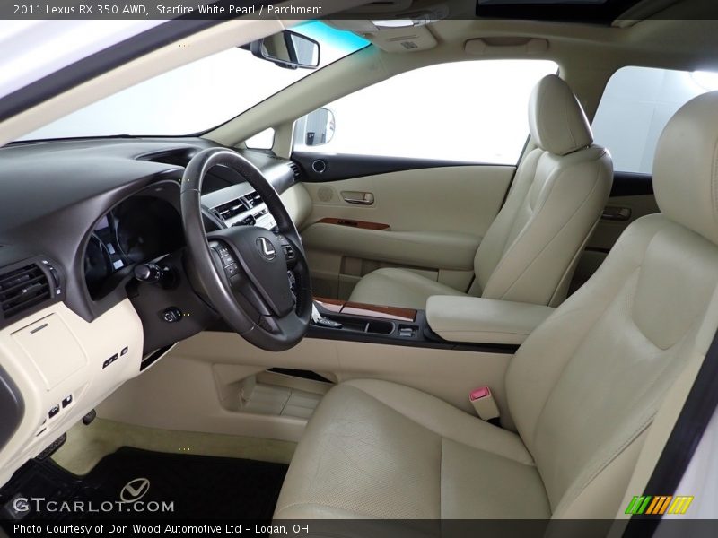 Starfire White Pearl / Parchment 2011 Lexus RX 350 AWD