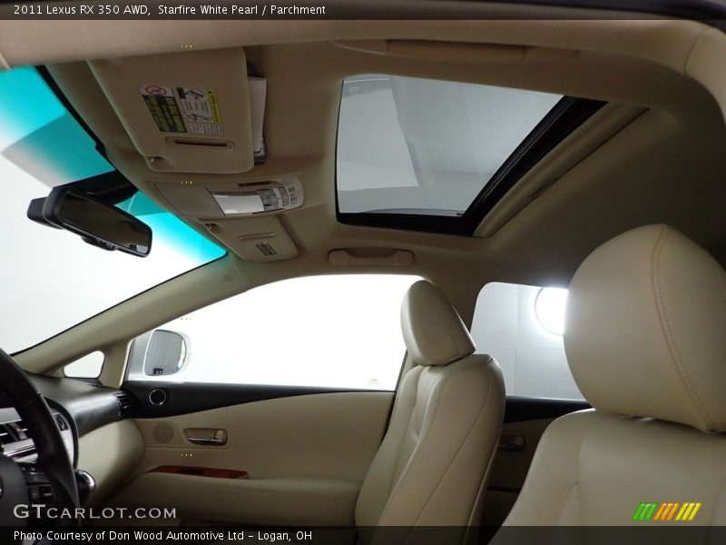 Starfire White Pearl / Parchment 2011 Lexus RX 350 AWD