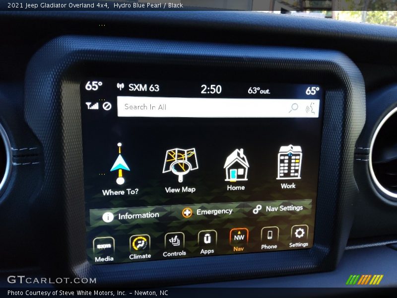 Hydro Blue Pearl / Black 2021 Jeep Gladiator Overland 4x4