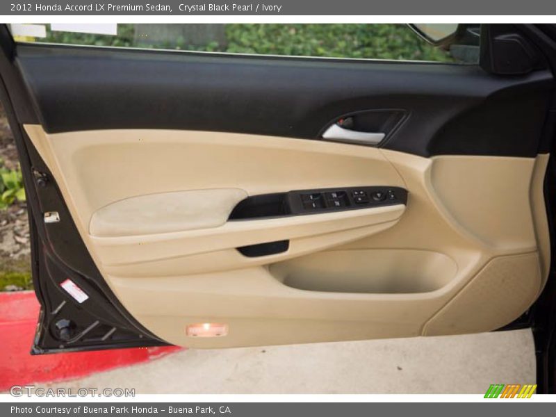 Crystal Black Pearl / Ivory 2012 Honda Accord LX Premium Sedan