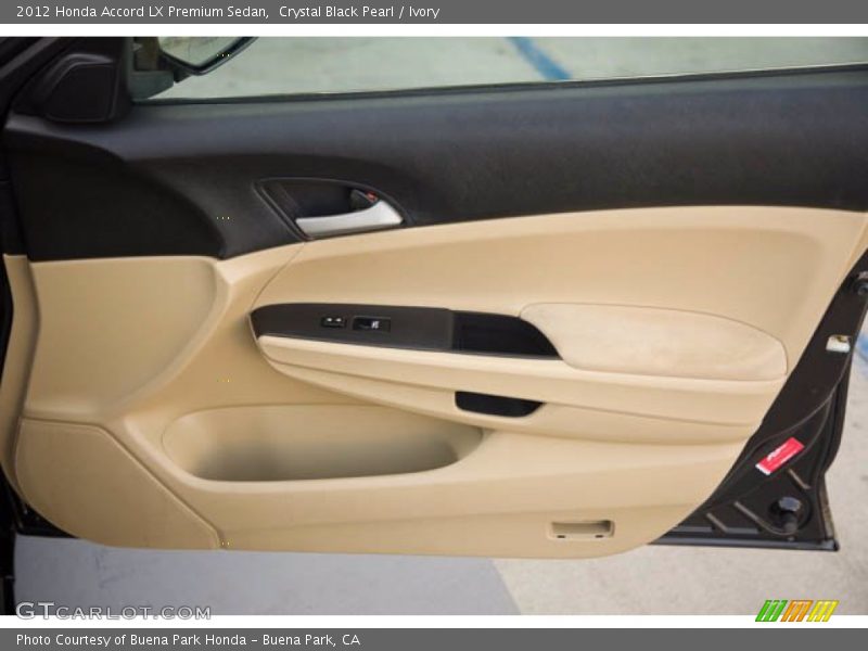 Crystal Black Pearl / Ivory 2012 Honda Accord LX Premium Sedan