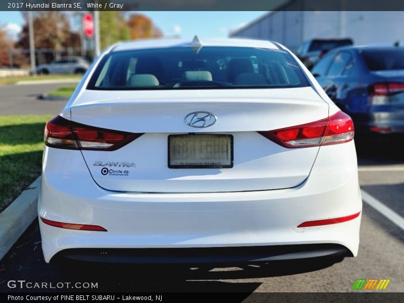 White / Gray 2017 Hyundai Elantra SE