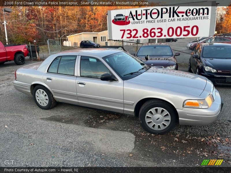 Silver Grey Metallic / Medium Light Stone 2008 Ford Crown Victoria Police Interceptor