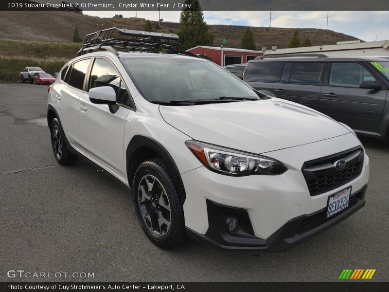Crystal White Pearl / Gray 2019 Subaru Crosstrek 2.0i Premium