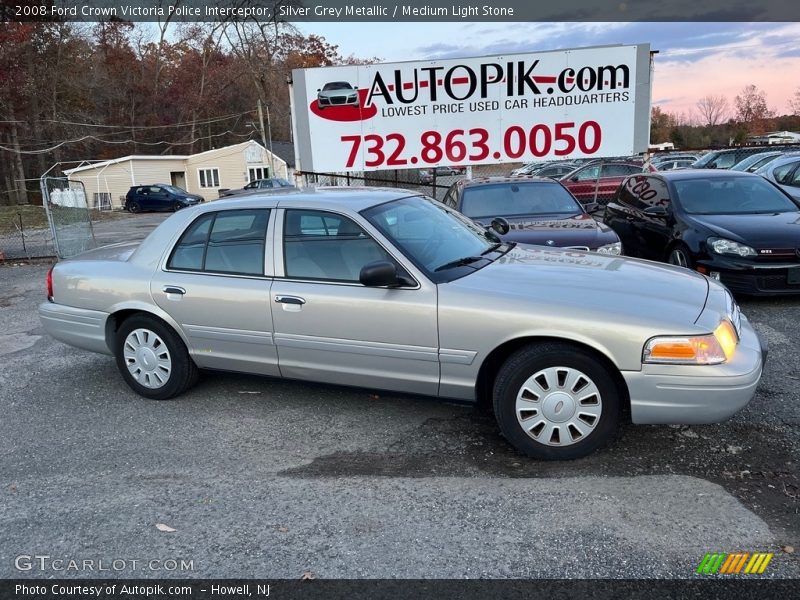 Silver Grey Metallic / Medium Light Stone 2008 Ford Crown Victoria Police Interceptor