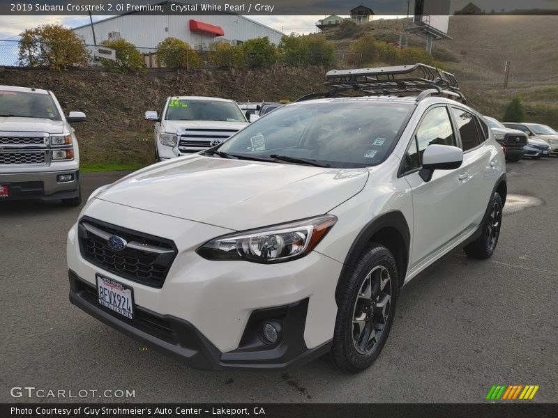 Crystal White Pearl / Gray 2019 Subaru Crosstrek 2.0i Premium