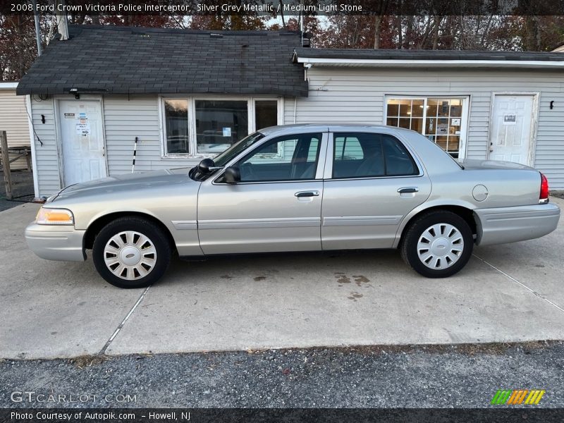 Silver Grey Metallic / Medium Light Stone 2008 Ford Crown Victoria Police Interceptor