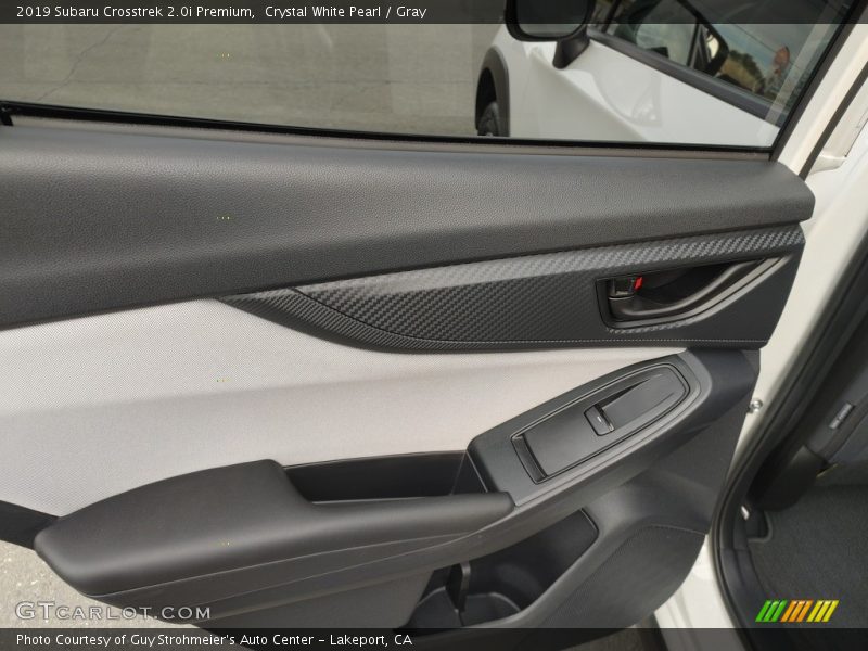 Crystal White Pearl / Gray 2019 Subaru Crosstrek 2.0i Premium