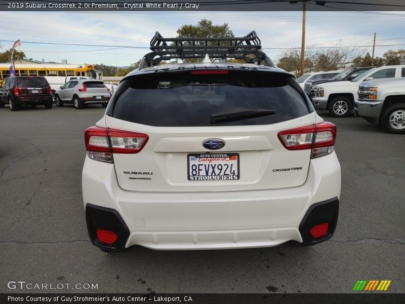 Crystal White Pearl / Gray 2019 Subaru Crosstrek 2.0i Premium