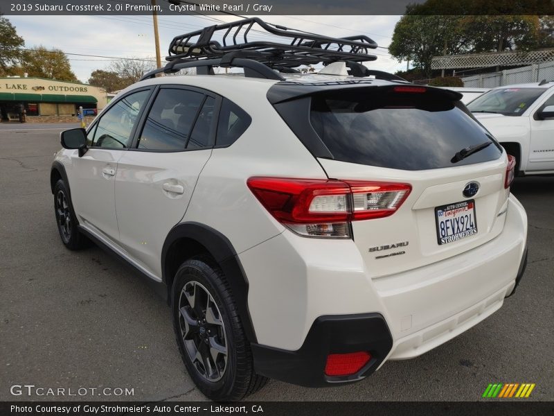 Crystal White Pearl / Gray 2019 Subaru Crosstrek 2.0i Premium