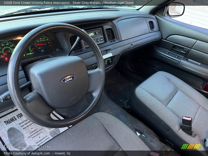 Silver Grey Metallic / Medium Light Stone 2008 Ford Crown Victoria Police Interceptor