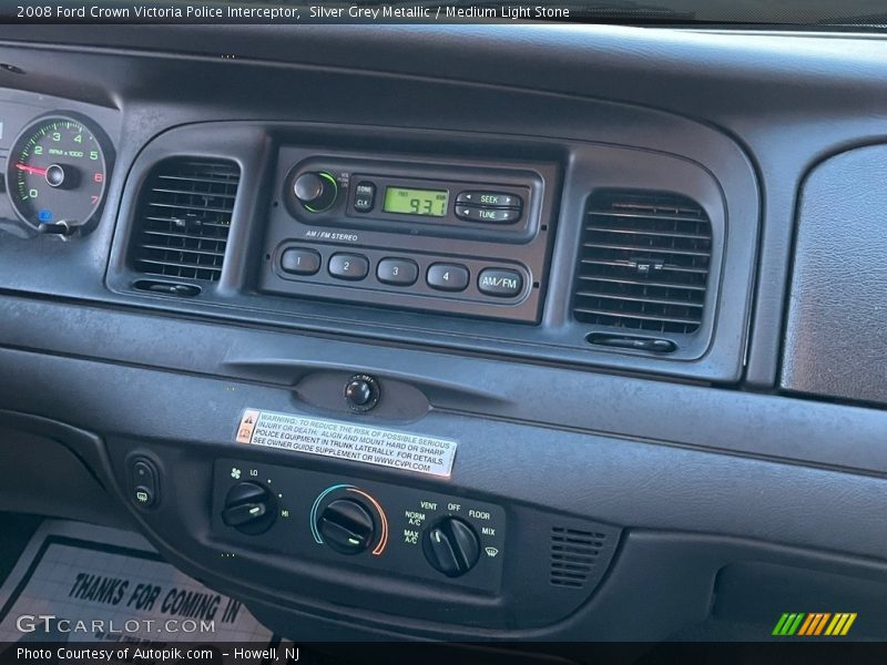 Silver Grey Metallic / Medium Light Stone 2008 Ford Crown Victoria Police Interceptor