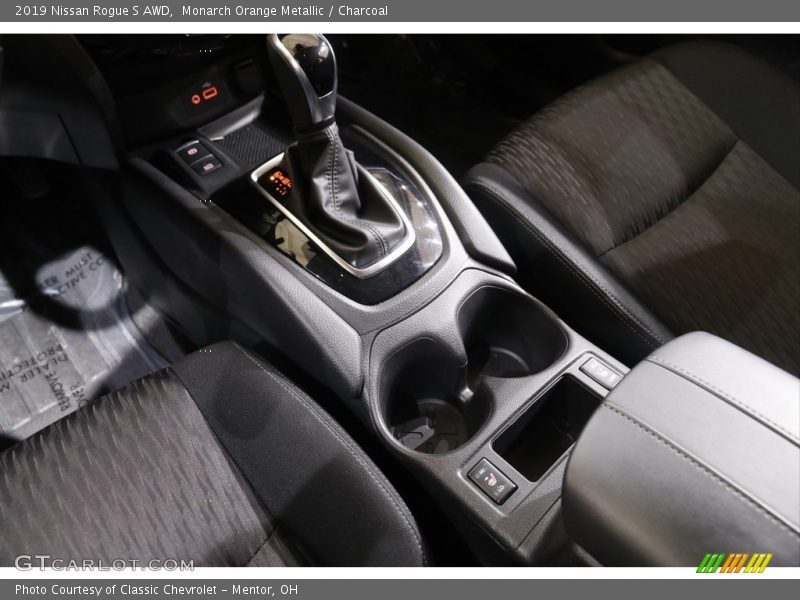 Monarch Orange Metallic / Charcoal 2019 Nissan Rogue S AWD