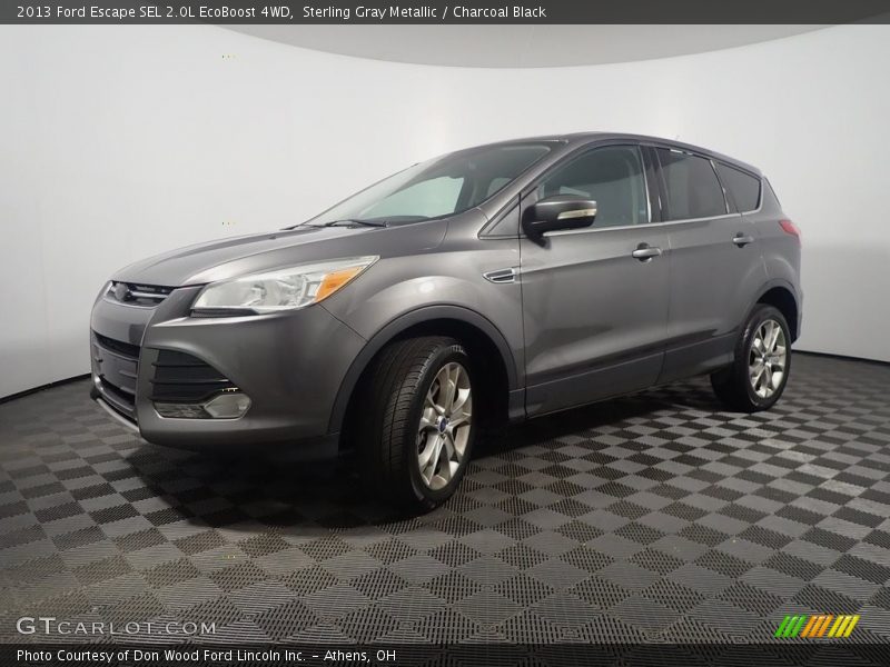 Sterling Gray Metallic / Charcoal Black 2013 Ford Escape SEL 2.0L EcoBoost 4WD