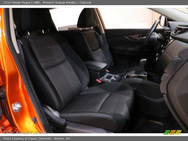 Monarch Orange Metallic / Charcoal 2019 Nissan Rogue S AWD