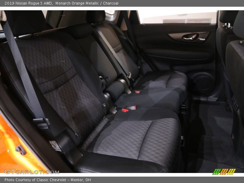 Monarch Orange Metallic / Charcoal 2019 Nissan Rogue S AWD