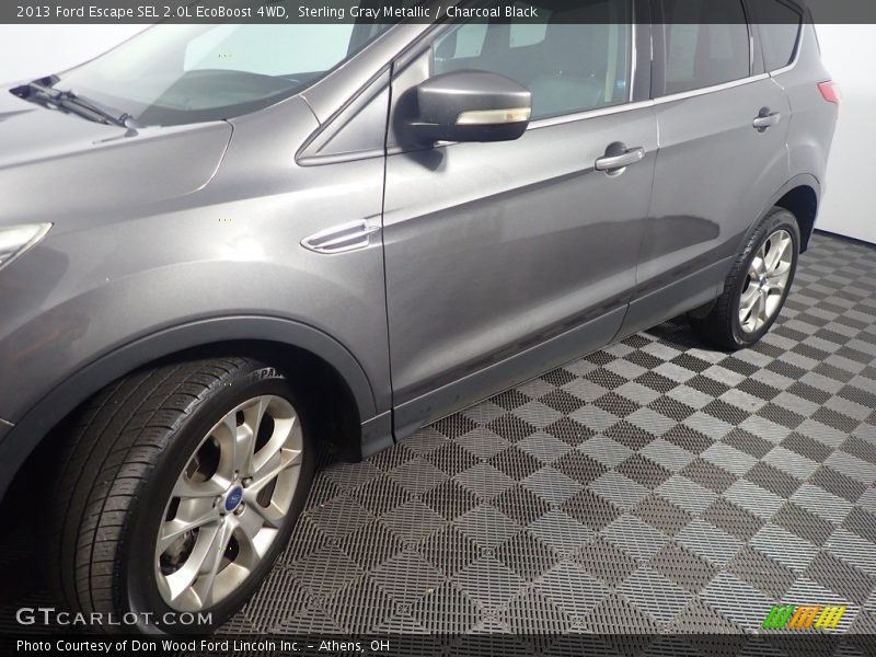 Sterling Gray Metallic / Charcoal Black 2013 Ford Escape SEL 2.0L EcoBoost 4WD