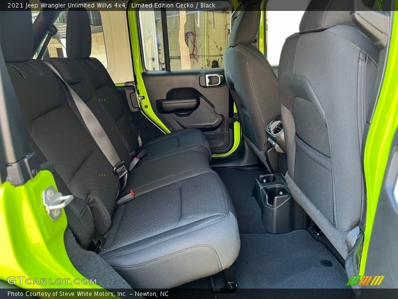 Rear Seat of 2021 Wrangler Unlimited Willys 4x4