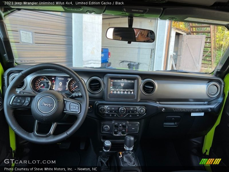 Dashboard of 2021 Wrangler Unlimited Willys 4x4