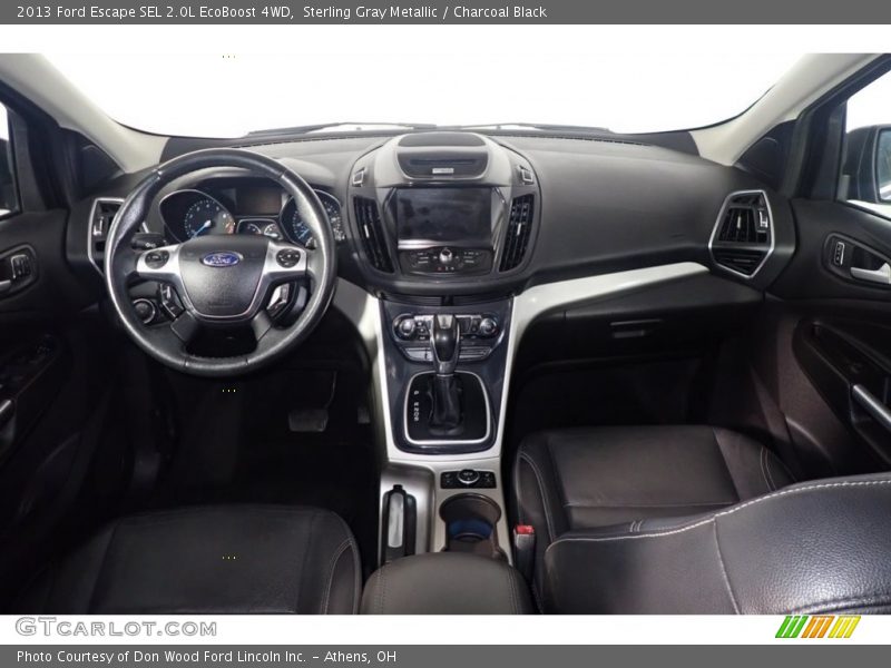 Sterling Gray Metallic / Charcoal Black 2013 Ford Escape SEL 2.0L EcoBoost 4WD