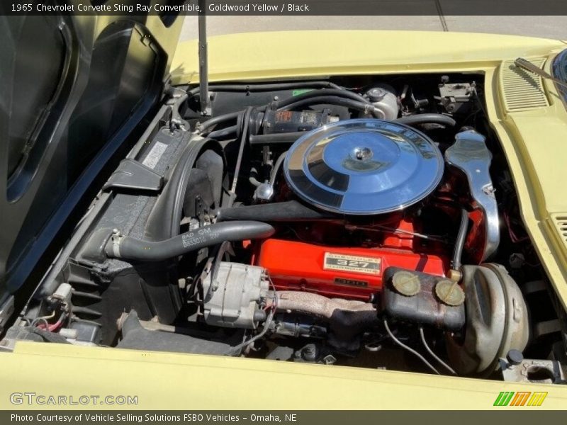  1965 Corvette Sting Ray Convertible Engine - 327 cid 300 hp V8